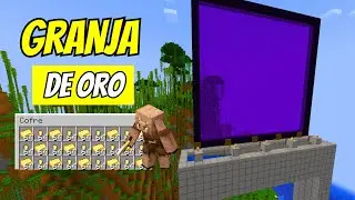 La Mejor Granja de ORO🥇 para Minecraft✅ | FACIL DE HACER!!