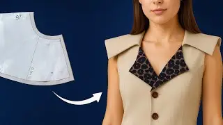 ✅ Lapel Collar Sewing Tutorial | The Clever Trick That Makes It Look Expensive