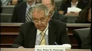 Peter G. Peterson Testifies Before House Budget Committee