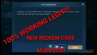 New Redeem code for MLBB 2020 | Mobile legend redeem codes