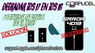 COMO ACTUALIZAR IPHONE IOS 17 / support.apple.com/iphone/restore error 4013 / degradar IOS 17 / 16 ✅