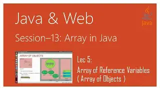 Array in Java | #5 | Array of Reference Variables ( Array of Objects ) in Java