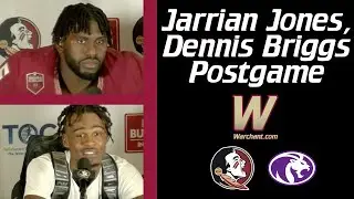 FSU Football | Dennis Briggs and Jarrian Jones on response after Travis injury | Warchant TV 