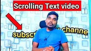 Scrolling Text Video Editing In Capcut // capcut pro editor // how to make scrolling effect