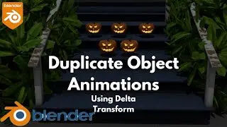 Duplicate Animation Using Delta Transform in Blender | Urdu/Hindi | Blender Tips