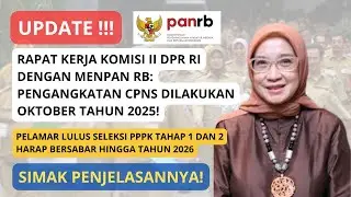 PENGANGKATAN ASN PPPK TAHAP 1 DAN TAHAP 2 AKAN DILAKSANAKAN PADA TAHUN 2026!