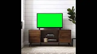 Cast yourself on TV screen | TV Green Screen no copyright video