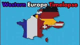 Western Europe - Big Scale World Flag Map [Part 1] [Minecraft]