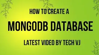 How To Create Mongodb Database Url Without Any Error | New Video | Tech VJ