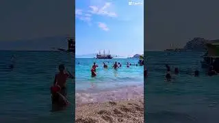 Saranda beach#albania #travel #ship #shorts