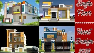 Single Floor House Front Elevation design//Single Story design