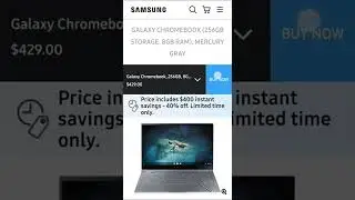Buy the Samsung Galaxy Chromebook for $250 😲 #samsung #galaxy