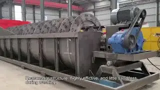 Spiral sand washer machine