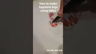 how to make a Supreme logo using tallys