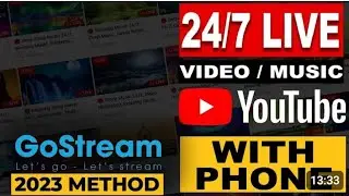 How To Live Stream 24/7 on YouTube With Go Stream App Live Stream Pre Recorded Video