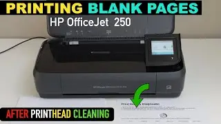HP OfficeJet 250 Printing Blank Pages- Printhead Cleaning To Fix Clogged or Missing BK, M, C & Y Ink