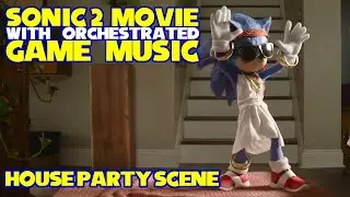 Sonic 2 Movie with Game Music - Home Alone Party Scene