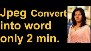 Convert JPEG TO WORD within a Minute, How To Convert Jpg To Word