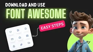 HOW TO USE FONT AWESOME ICONS IN HTML || FONT AWESOME OFFLINE || B CODER