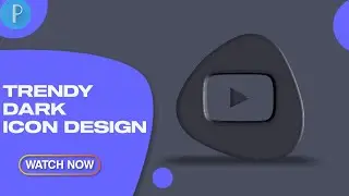 Trendy dark icon design in pixellab | graphic design | pixellab Tutorial | ui ux