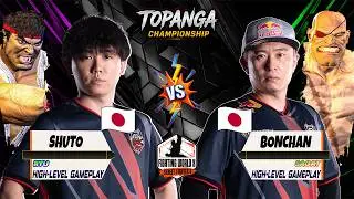SF6 | SHUTO (RYU) vs BONCHAN (SAGAT) ♦ TOPANGA Championship ♦ Best High-Level Game-play