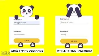 Interactive panda login form 🤯 using HTML CSS and JavaScript
