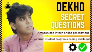 Amazon SDE Biggest Hiring Announced | Amazon Sde Intern Online Assessment | Coding Questions