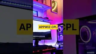 How to open program and features window with run command on windows PC 