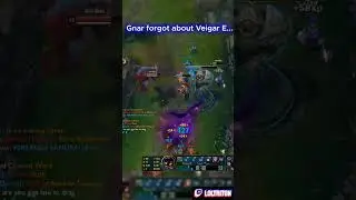 This Gnar tries to tower dive Veigar and Lee Sin... 