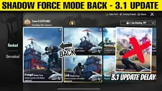 Shadow Force Mode Back In Bgmi - 3.1 update bgmi