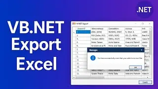 VB.NET Tutorial - Creating/Writing to an Excel file with VB.NET | FoxLearn