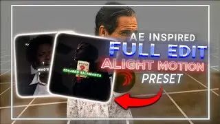 Ae Inspired My Full Edit | Alight motion Preset xml #transition
