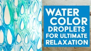 Relaxing Watercolor Waves | Blue & Aqua Organic Shapes Painting Tutorial