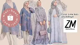 SHOPEE HAUL DRESS GAMIS & HIJAB ZASKIA MECCA ✨HARGA AFFORDABLE TAPI BAGUS! | KeeRun