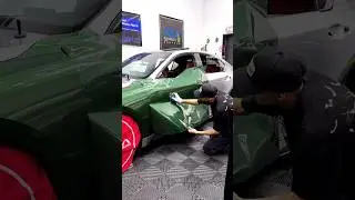 Lexus Is500 Getting Wrapped In This Metal Somona Green 🔥 #fyp #vinylwrap #coloredppf