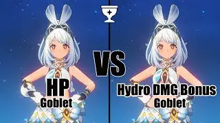 Mualani HP Goblet vs Hydro DMG Goblet - Genshin impact 5.0