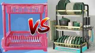 DISH DRYING RACK REVIEW || PLASTIC VERSUS METAL DISH DRAINER REVIEW