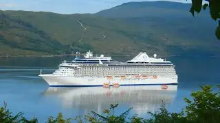Riviera Cruise ship in Loch Broom