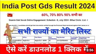 GDS Result Out | GDS Result Latest Update | GDS 2nd Merit List Out | GDS Result 2024 | GDS Result