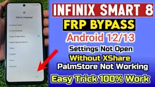 Infinix Smart 8 X6525 FRP Bypass Android 13 | infinix x6525b Google Frp Unlock Without Pc