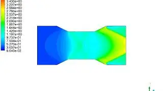 CFD analysis - Flow in a convergent divergent nozzle - ANSYS FLUENT