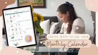 5 Ways to use you Monthly Calendar | Digital Planning | Calendar decoration | Plan with Me