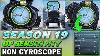 SEASON 19 NON GYROSCOPE OP SENSITIVITY SETTING | PUBG Mobile Without Gyroscope Sensitivity Setting
