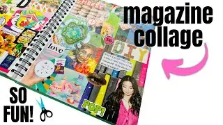 💥Random Colorful Magazine Collage✂️ Big Random Glue Book✂️ #collage #gluebook