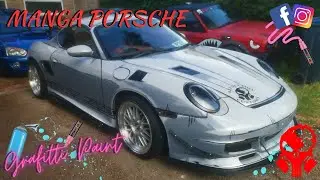 Worlds First Manga Porsche 986 GT RS Cartoon Graffiti Spray Can And Marker Pen Paint Job 911 991 997