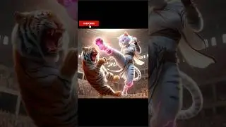 CAT 🆚 TIGER 🥊😭😭Fight for DAD #cat #cute #cutecat #fighting
