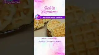 Waffles con Masa de Pandebono #shorts