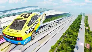 LAUNCHING Weird Cars Down The Most Destructive Hill In BeamNG