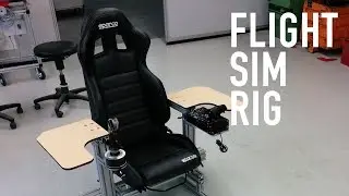 Flight Sim Rig - Full Aluminium with Thrustmaster Warthog