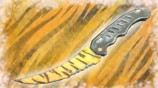 Как сделать складной нож в скине зуб тигра из CS:GO